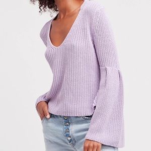 Free People Deep V Sweater